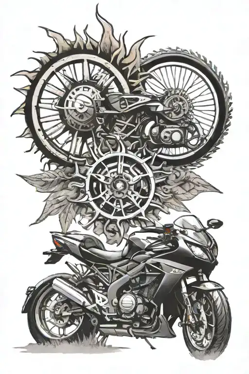 Sun With Hk G3 And Motorcycle Wheel