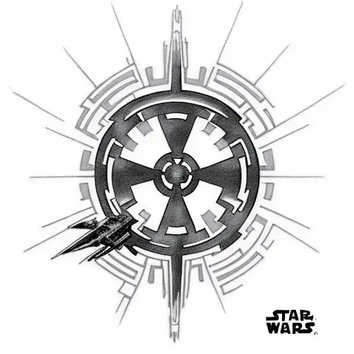 Star Wars Sith Logo And Force Lightening All Around