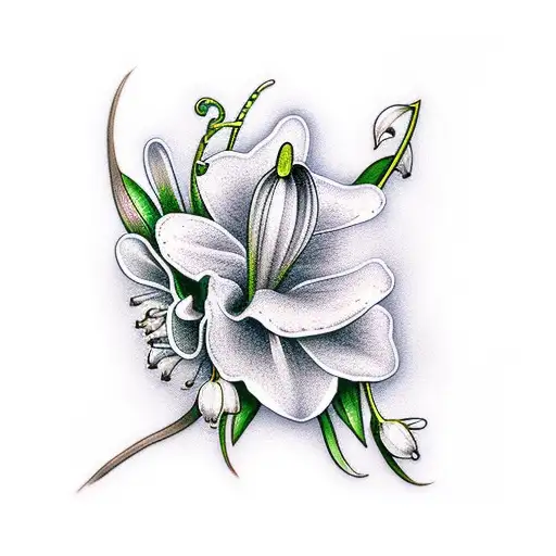 Angel With Lily Of The Valley