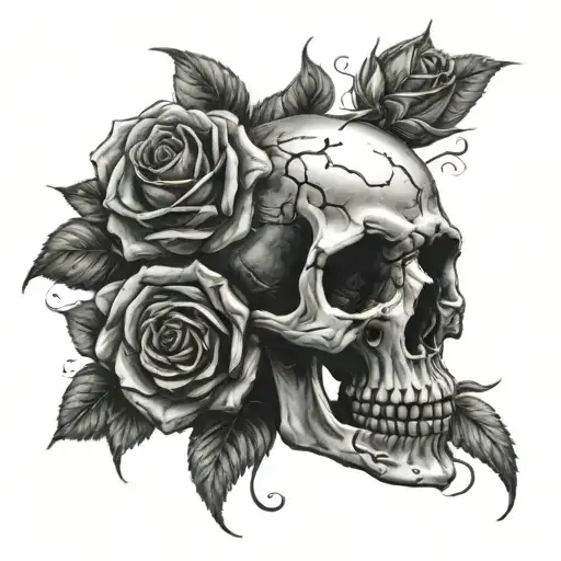 Skull And Roses