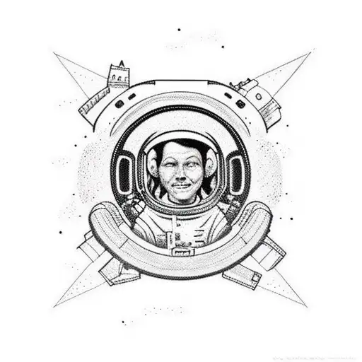 Astronaut Floating In Space