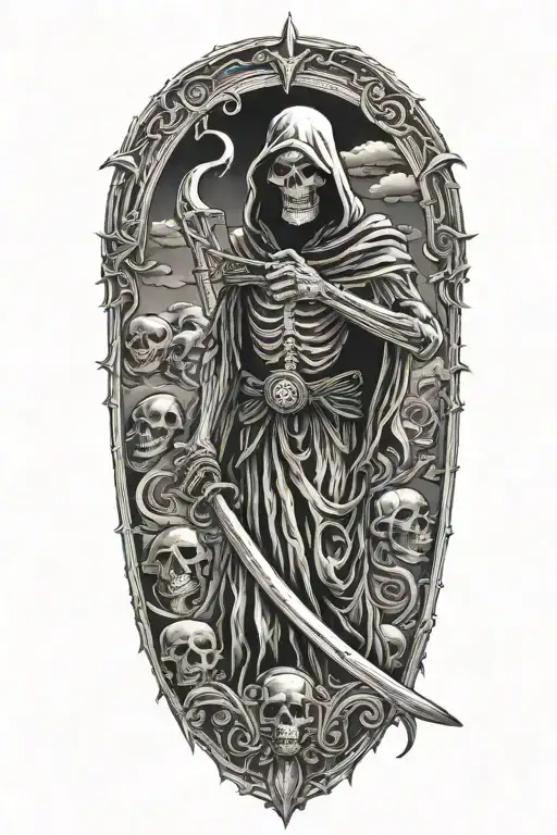 Grim Reaper With Scythe