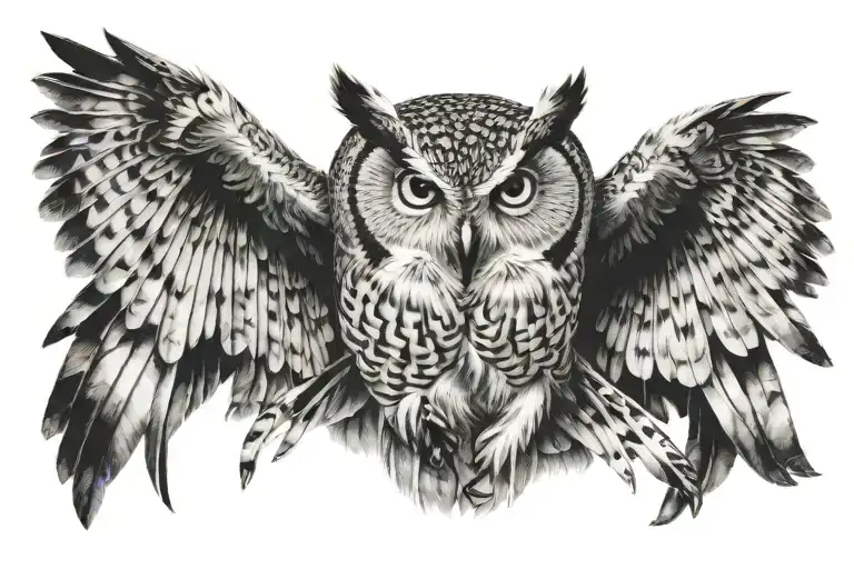 Owl Flying