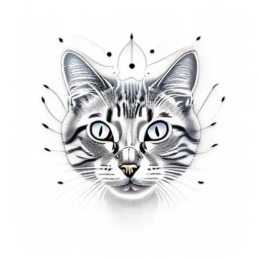 Cat With Glowing Eyes