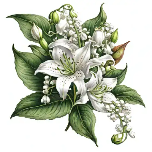 Carnation Lily Of The Valley Honeysuckle Flowers