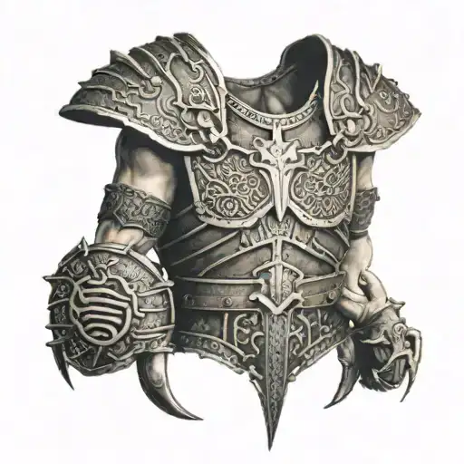 Viking Armour And Scorpion Chest And Shoulder