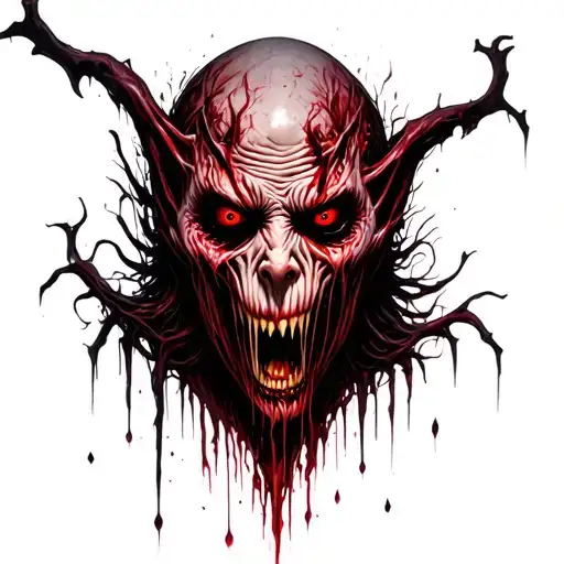 Evil Disturbing Horrible Scary Entity Looking Down