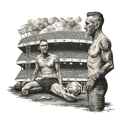 Me And My Dead Uncle Infront Stadium And Scale To Heaven