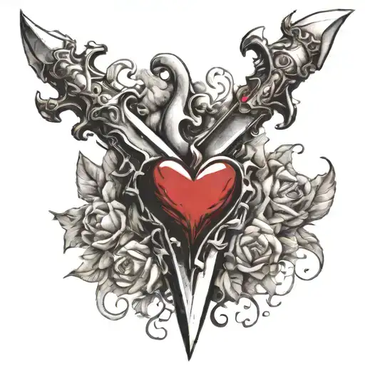 A Dagger That Pierces Through A Heart