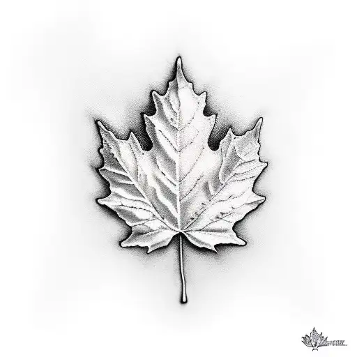 Maple Leaf With The Word Believe