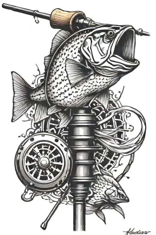 Detailed Fishing Pole