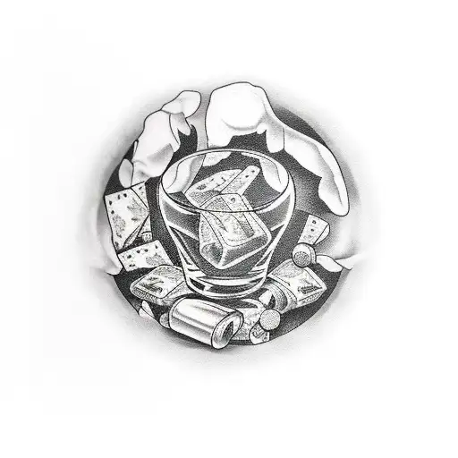 Broken Whiskey Glass