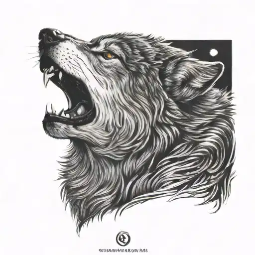 Wolf Howling At The Moon