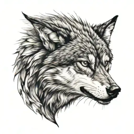 Angry Wolf But With A Look