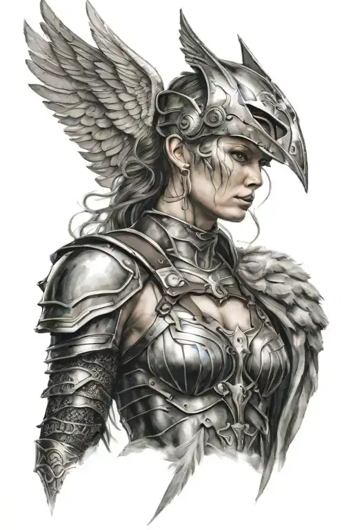 Valkyrie Woman Posing