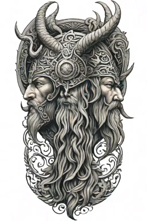 Desgin Bold And Detailed Colour Norse Mythology-inspired Forearm