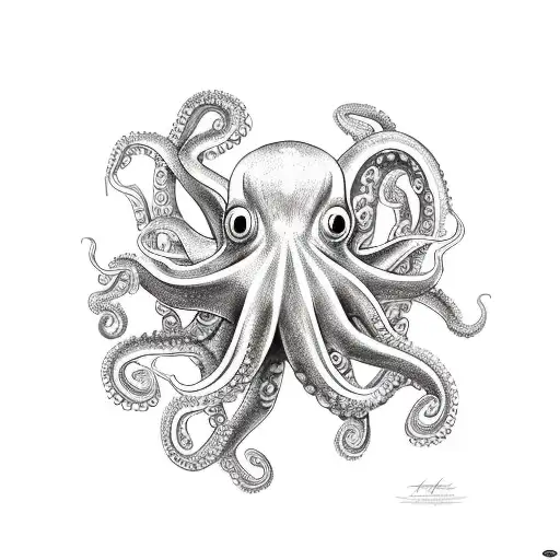 Very Detailed Octopus For Shoulder To Elbow With Curves