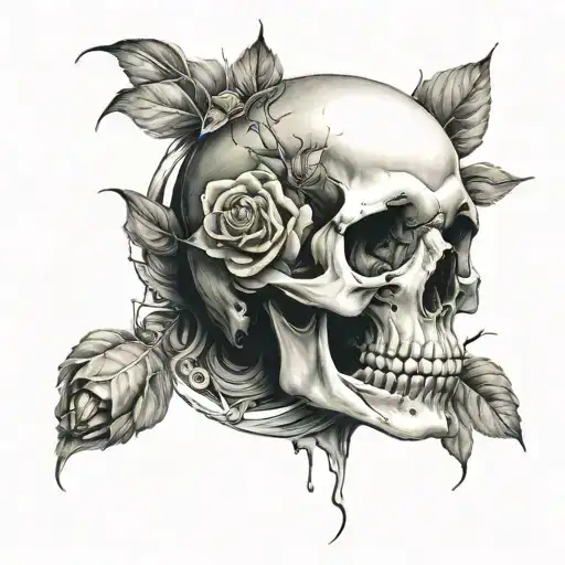 Skull And Roses