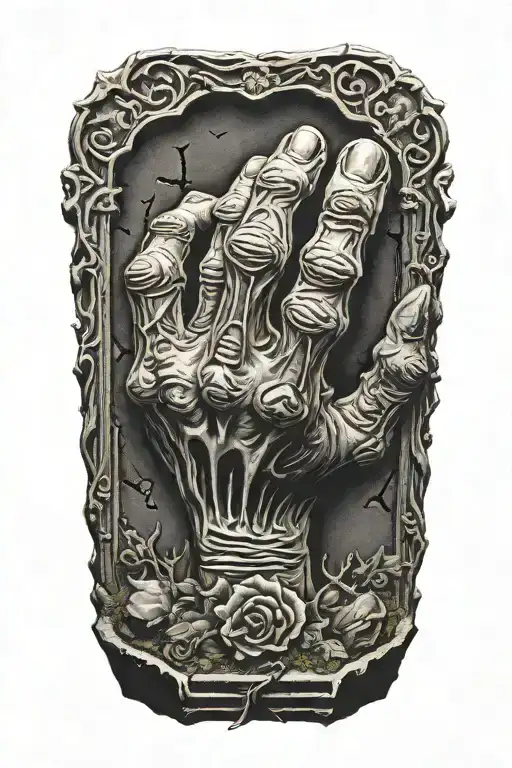 Zombie Tombstone Hand