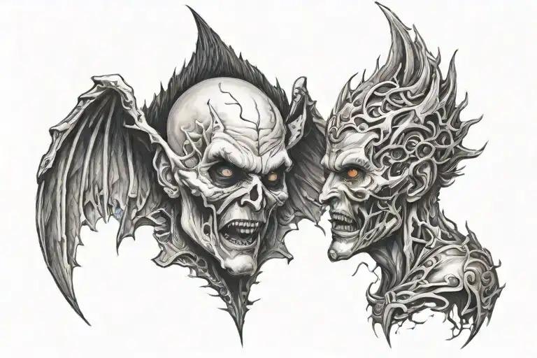 Confrontation Between Good And Evil