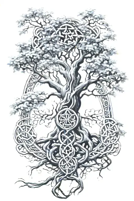 Poison Tree With The Celtic Knots Incorporated Within