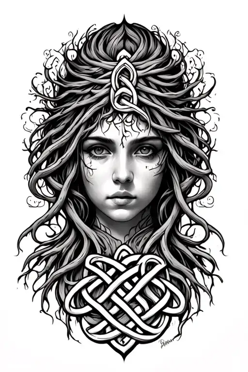 Celtic Knot Roots Surrounded