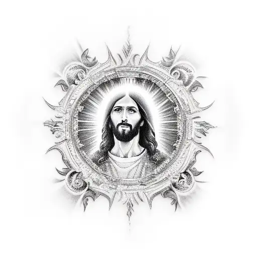 Jesus And Gates Of Heaven