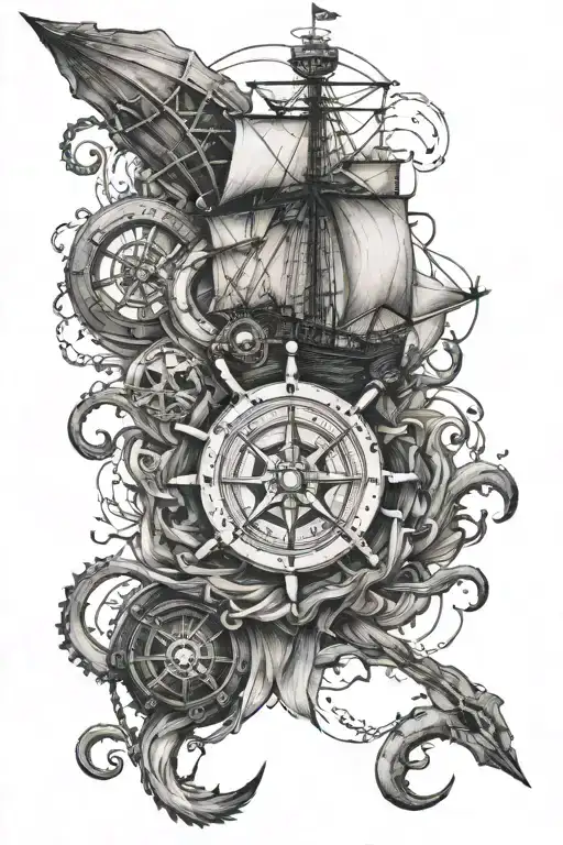 Nautical Theme Sleeve