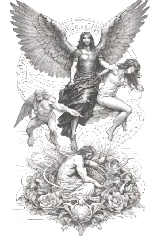 Fallen Angel And Saint Of The Sea To Earth