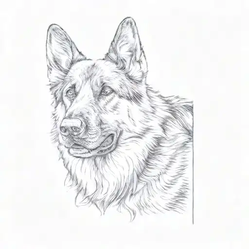 A German Shepherd Dog