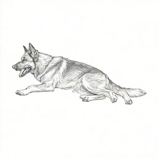 A German Shepherd Dog