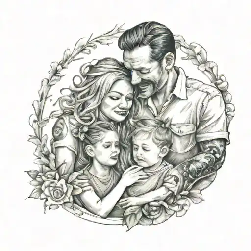 Family Idea Mom Dad And Daughter