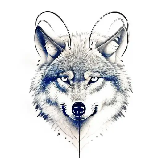 Wolf Head Angry Of Side