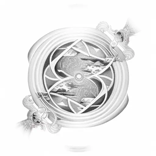 Winding River Into An Hourglass