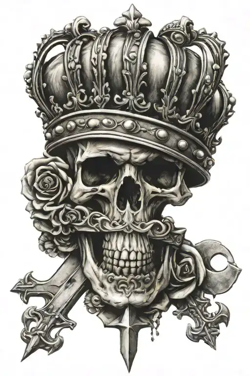 Nail Cross With Crown