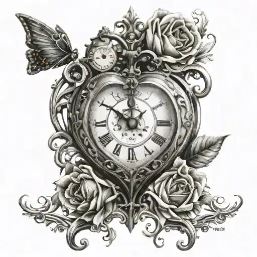 Heart Shaped Clock Written Milo 23-10-2023