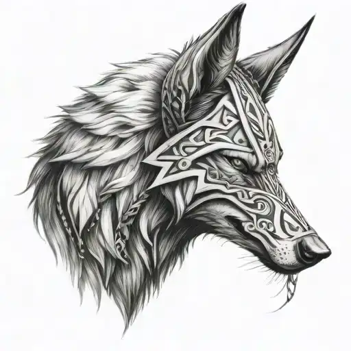 Viking Wolf Hood