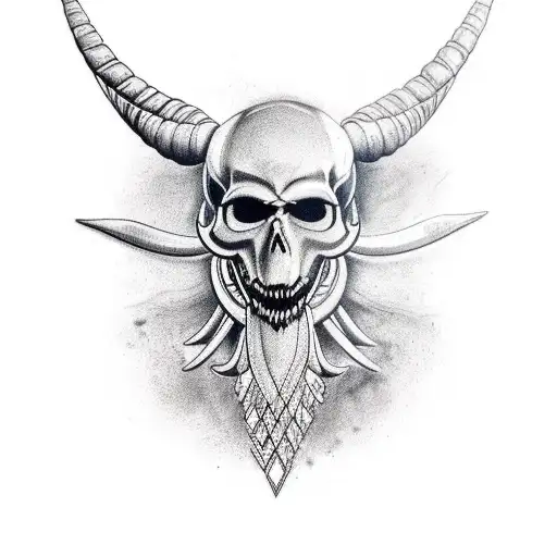 Warrior Skull Time Aries