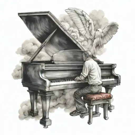 Dad Playing Piano In Heaven Something Angelic Something
