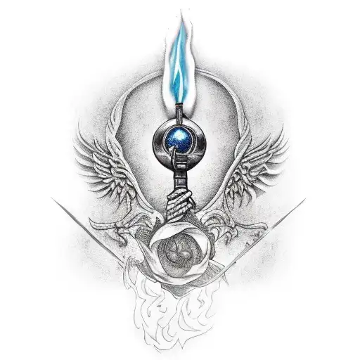 Mage Casting A Spell From A Book