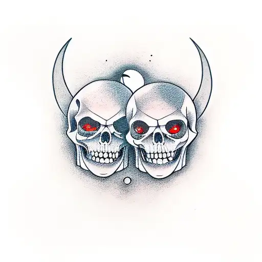 Moon And Grim Reaper