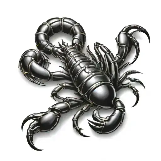 Scorpion With Initials M