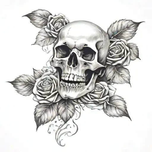 Skull And Roses