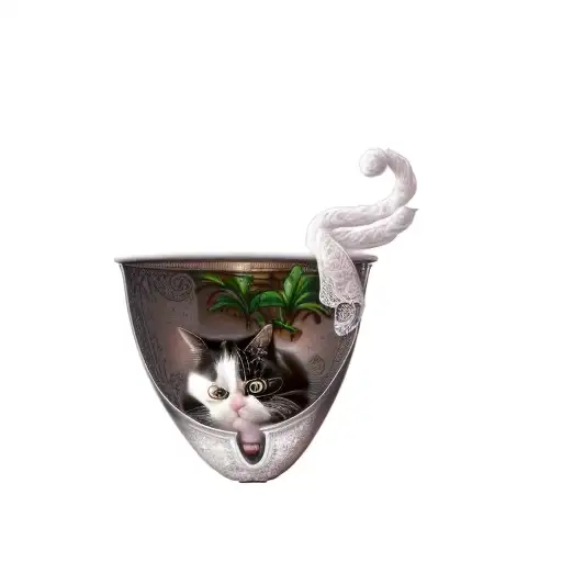 A Cat In A Bowl