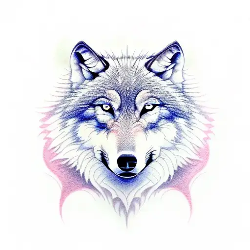 Wolf With One Eye Closed