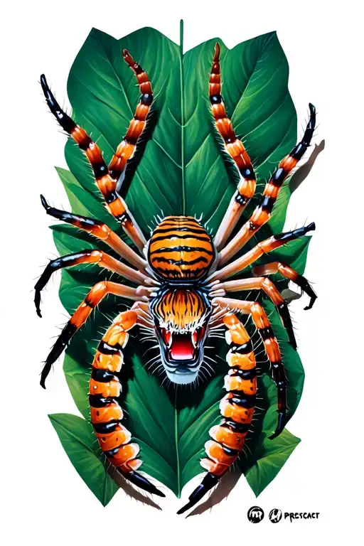 Tokyo Ghoul Tiger Spider Lilys With A Centipede Crawling