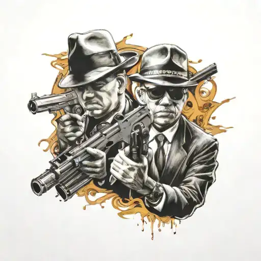 Gangster And Weapon