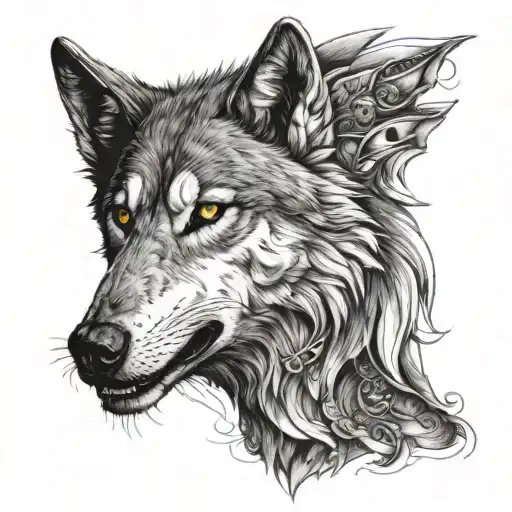 A Wolf And Turk Word From Orhun Statue