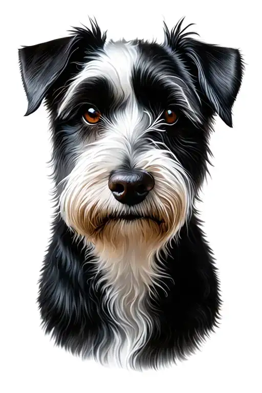 White Dog With Black Patch