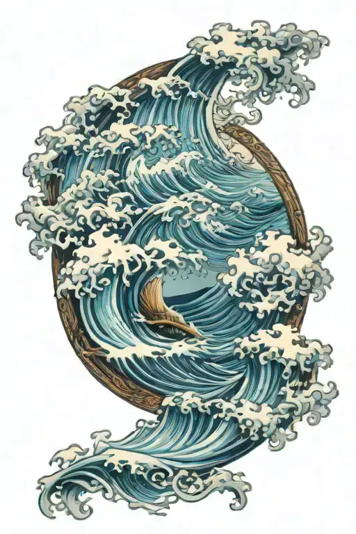 Ocean And Waves Flowing